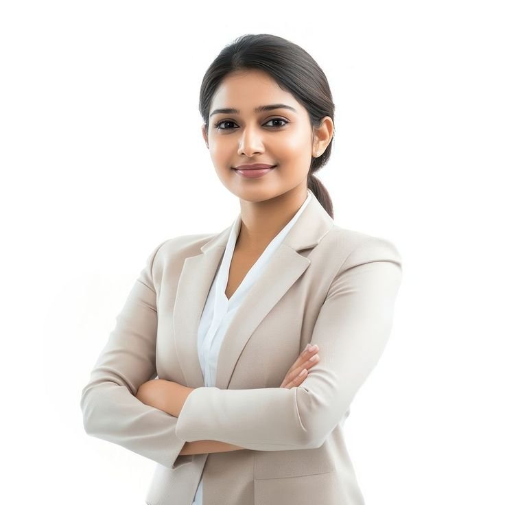 Indian business woman professional portrait photo.